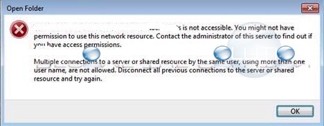 you might not have permission to use this network resource