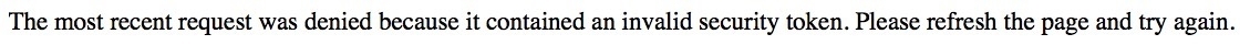 Fix: The Most Recent Request was Denied Because It Contained an Invalid Security Token - Joomla