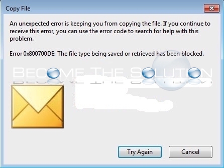Fix: An Unexpected Error is Keeping You from Copying the File 0x800700DE - Microsoft Windows