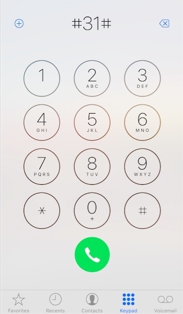 iPhone Hide Caller ID