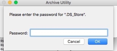 how to add password to zip file mac