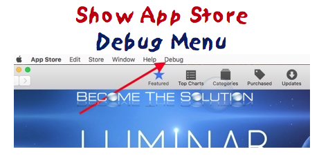 How To: App Store Show Debug Menu
