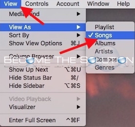 How To: iTunes View as Songs Default - Latest Version