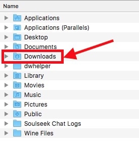 Double click download folder mac