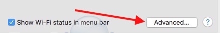 Mac advanced network settings