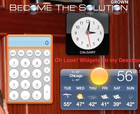 How To: Mac X Bring Dashboard Widgets to Front Desktop