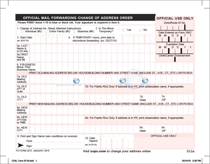 form to forward mail at usps