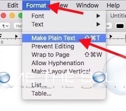 mac paste as plain text