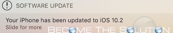 Software update ios 10.2