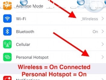 connect hp laptop to iphone hotspot