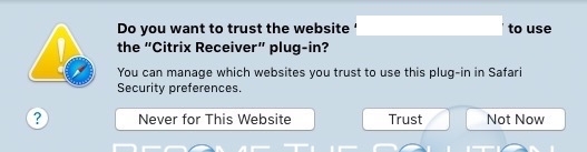 Do You Want to Trust the Website – Safari