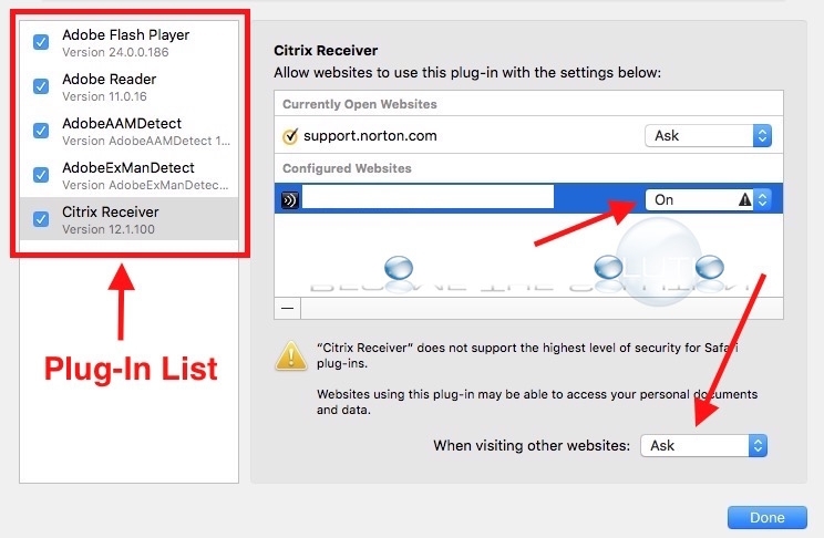 citrix plugin for safari 12