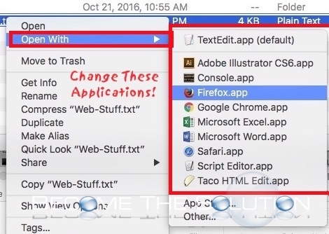 How To: Mac Change Right-Click Open With Application List