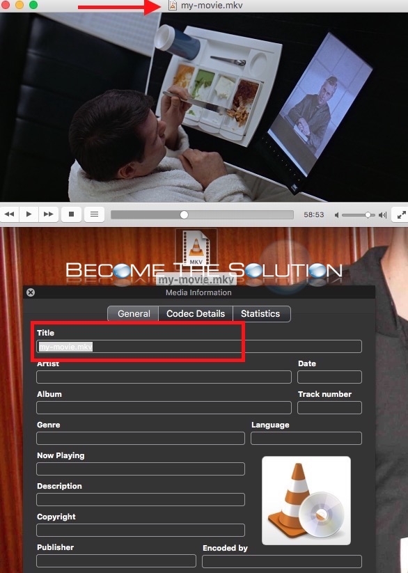 VLC player edit metadata mac