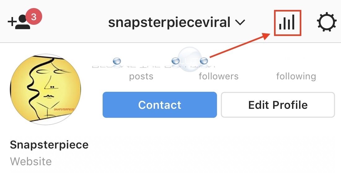 Instagram graph button analytics