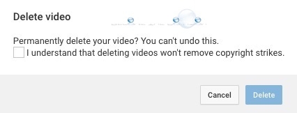 I Understand that Deleting Videos Won’t Remove Copyright Strikes – YouTube