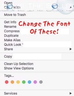 How To: Mac X Change System Font