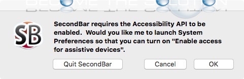 turn on enable access for assistive devices mac