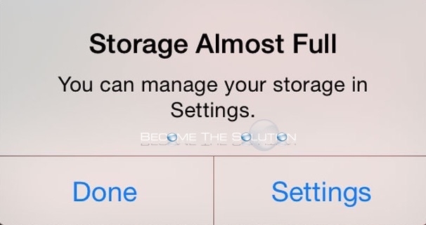 Fix: Storage Almost Full iPhone iPad