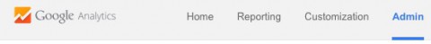  Google Analytics Admin Page
