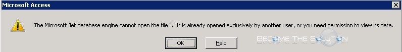 Fix: The Microsoft Jet Database Engine Cannot Open The File - Microsoft Access