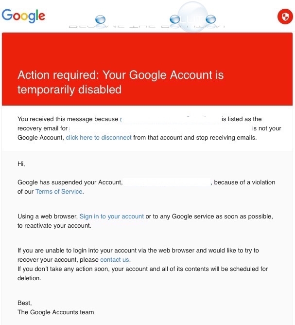 Fix: Action Required: Your Google Account is Temporarily Disabled