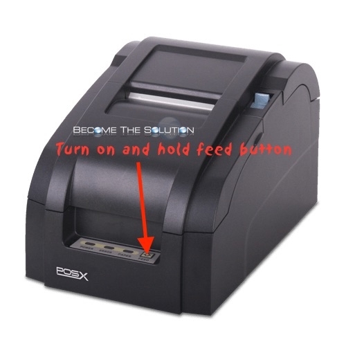 Pos-x printer print running configuration