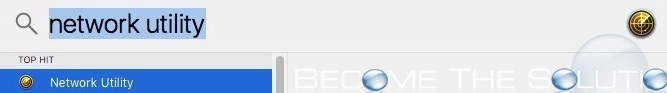 Mac X spotlight utility check wireless speed connection