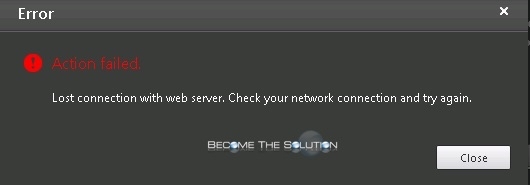 Fix: Citrix Action Failed Lost Connection with Web Server