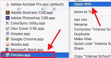 how to open a pdf in preview on mac