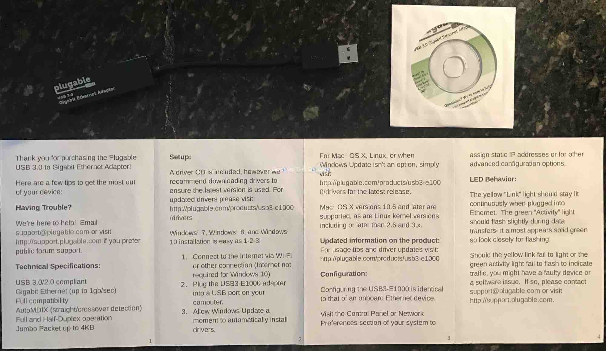 Review plugable usb 3 adapter manual cd