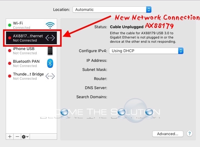 mbp osx sierra usb 2.0 to ethernet adapter not showing up