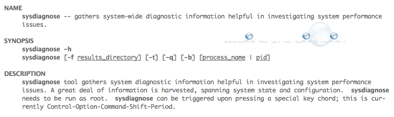 Mac OS X Sysdiagnose – Advanced Mac Troubleshooting Diagnostics