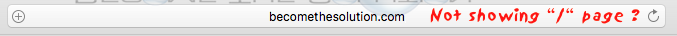 Safari only showing domain name in url bar