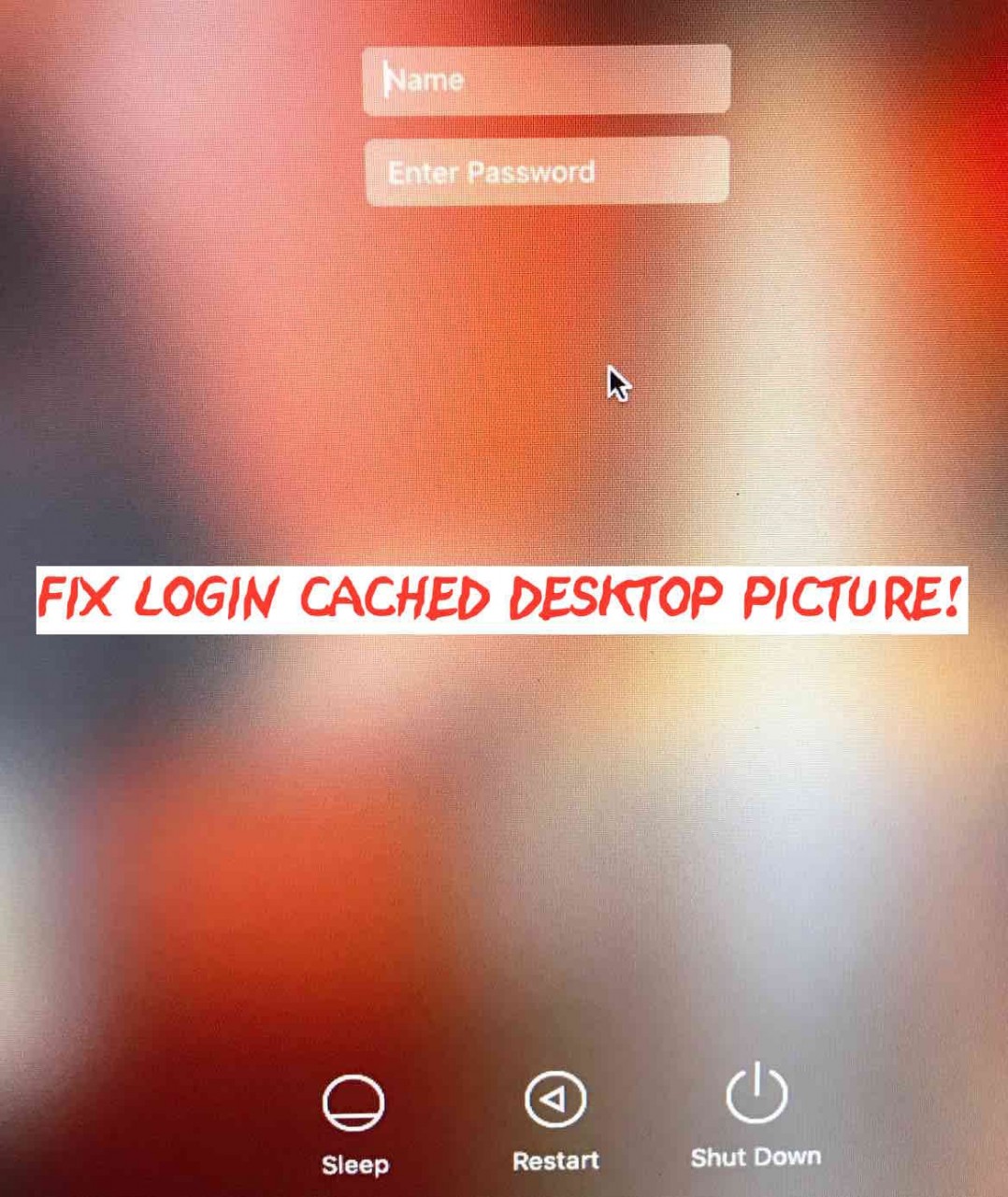 Fix: Mac X Login Screen Cached or Old Background Picture