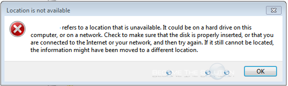 Fix: Refers to a Location that is Unavailable Network Drive - Outlook
