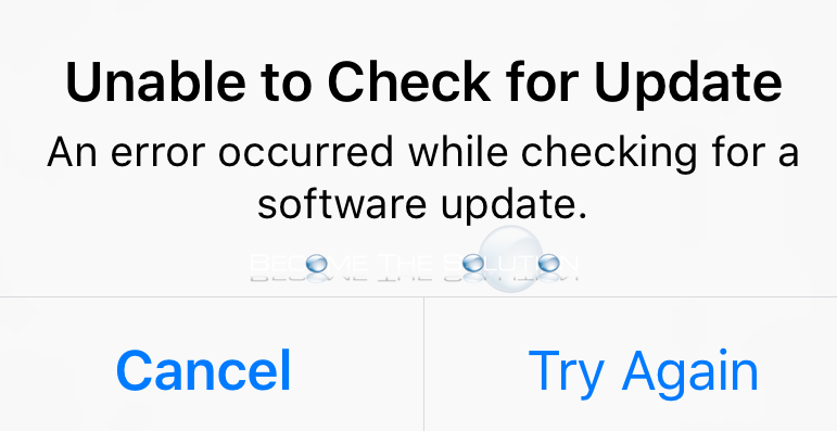 Fix: Unable to Check for Update – iPhone