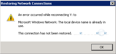 Fix: The Connection Has Not Been Restored - Windows