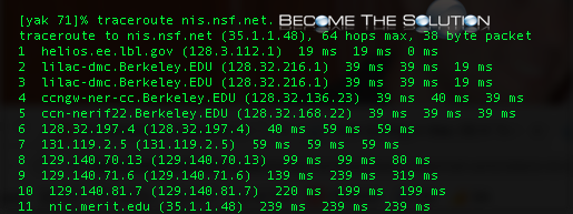 Mac traceroute terminal output