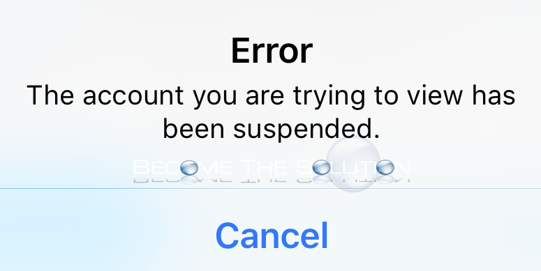The Account You Are Trying to View has been Suspended – Twitter