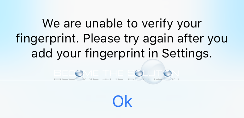 We are Unable to Verify your Fingerprint – iPhone