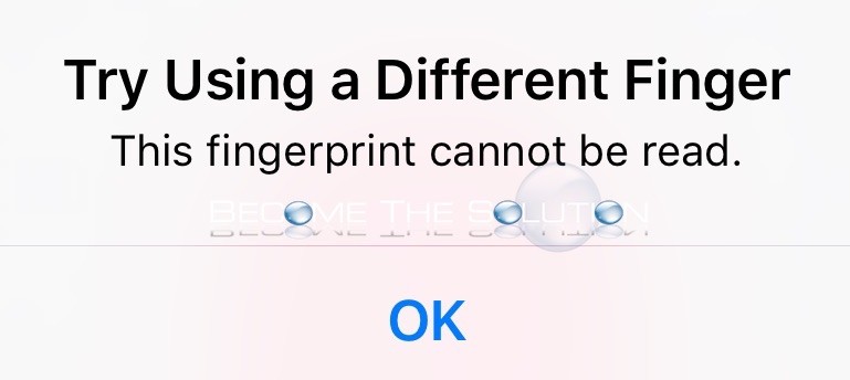 Fix: Try Using a Different Finger this Fingerprint Cannot Be Read - iPhone