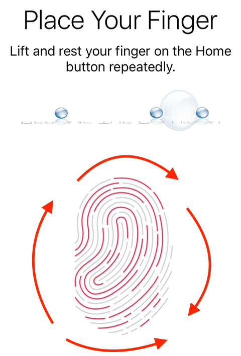 iPhone fingerprint id move thumb around