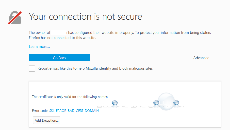 Fix: SSL_ERROR_BAD_CERT_DOMAIN – Firefox