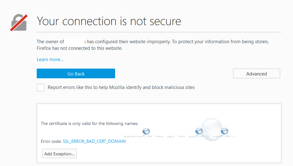 Firefox Your Connection Is Not Secure Bypass