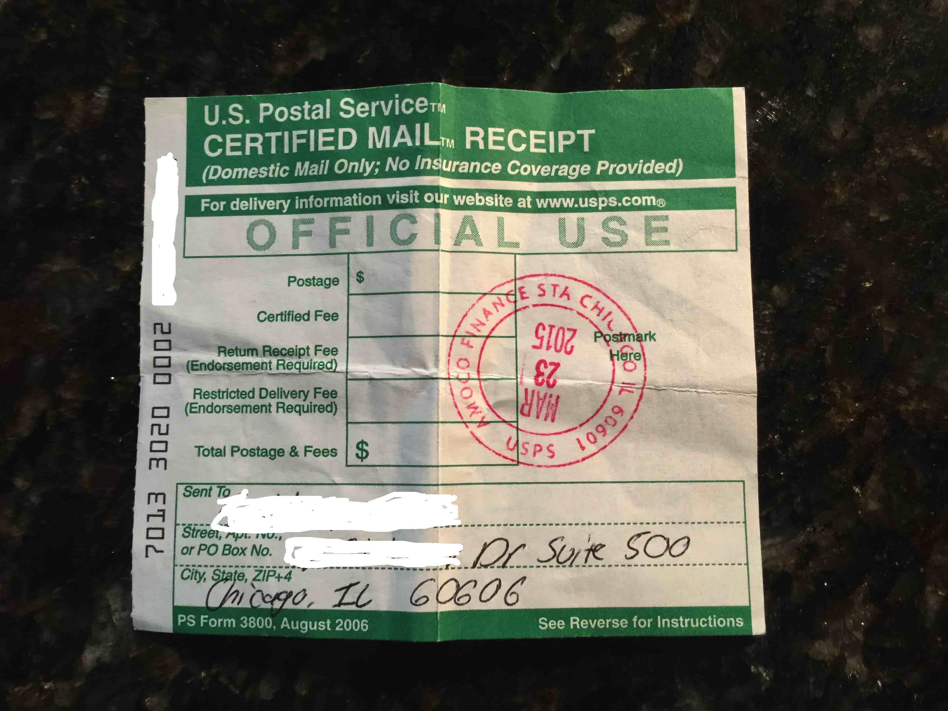 usps track certified mail receipt