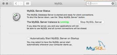 start mysql server mac button wont strt