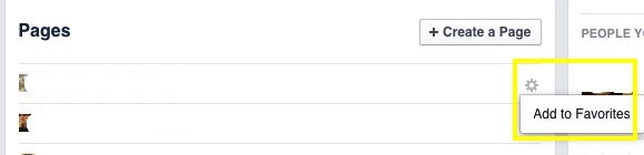 Facebook Pages Favorites
