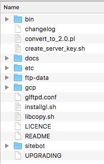 GLFTPD Installation Files Mac