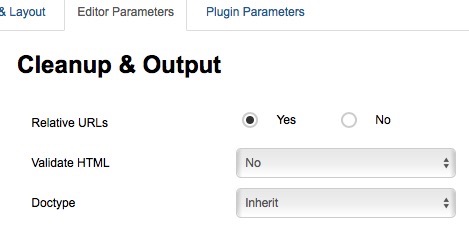 JCE Editor Validate HTML No